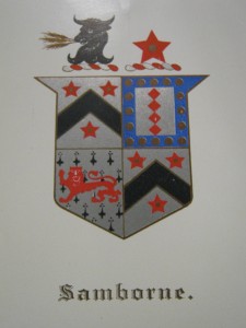 The Samborne family coat of arms 